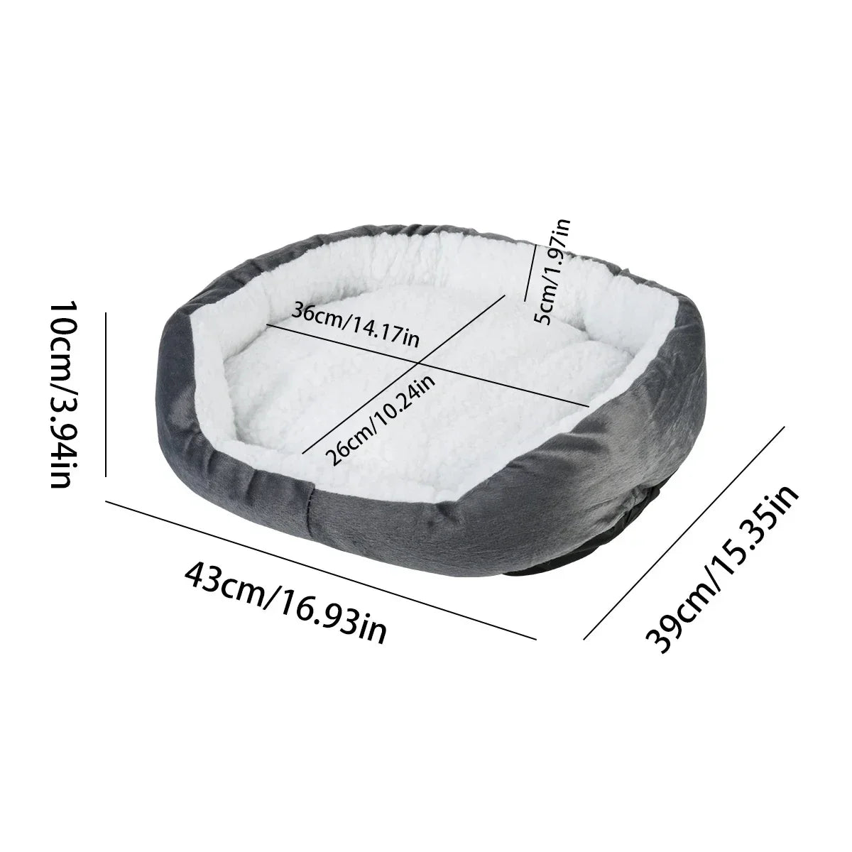 Cozy Dog And Cat Beds With Thickened Cotton Cave Sofa