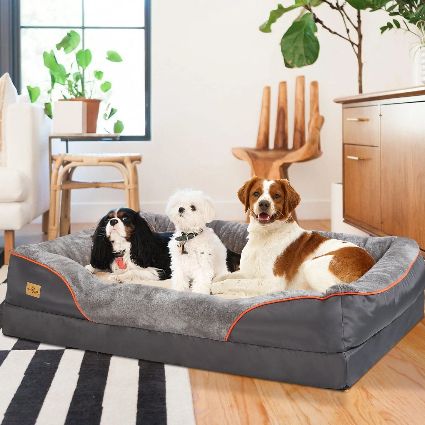 Super Soft Orthopedic Foam Dog Bed With Removable Cover