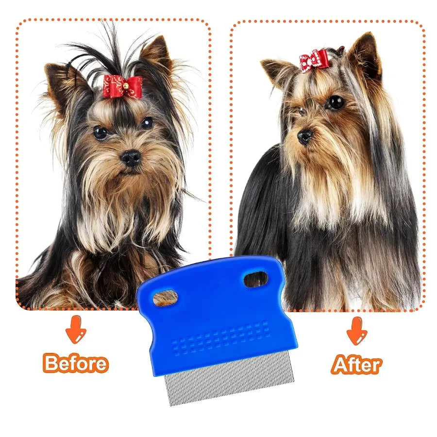 Stainless Steel Flea and Lice Comb for Dogs and Cats