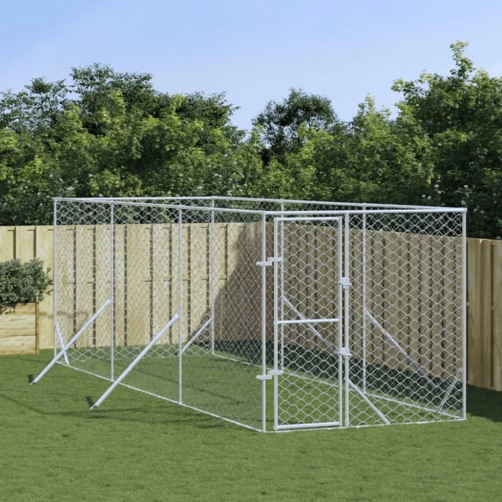 Weatherproof Outdoor Dog Kennel Cage Galvanized Steel