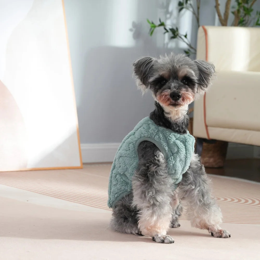 Fleece Dog And Cat Coat Cozy Winter Jacket For Pets