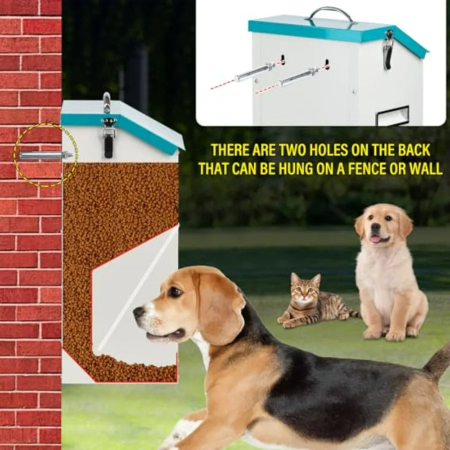 Automatic Pet Feeder Gravity Dispenser For Dogs And Cats