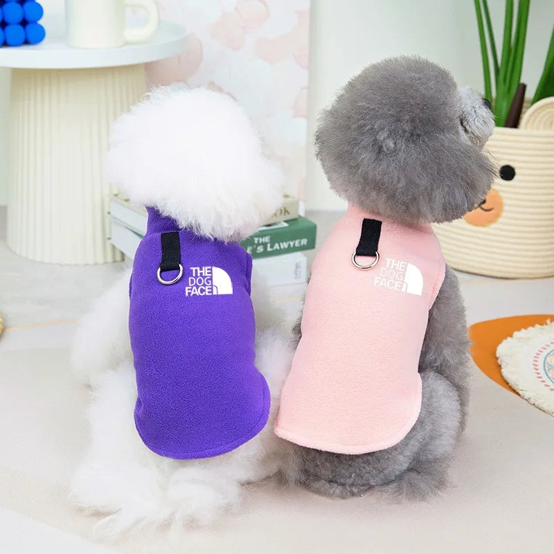 Autumn Winter Fleece Dog Sweater Coat For Dogs Apparel