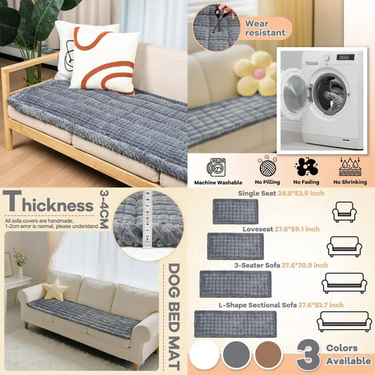 Washable Non Slip Dog Couch Cover Protector For Sofa