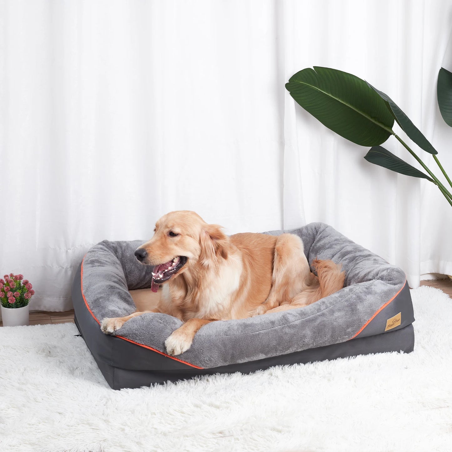 Large Dog Bed Soft Comfortable Anti Allergy Warm Fleece 