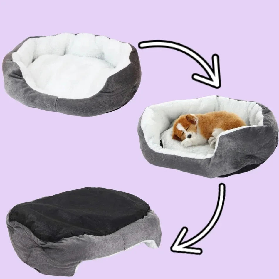 Cozy Dog And Cat Beds With Thickened Cotton Cave Sofa