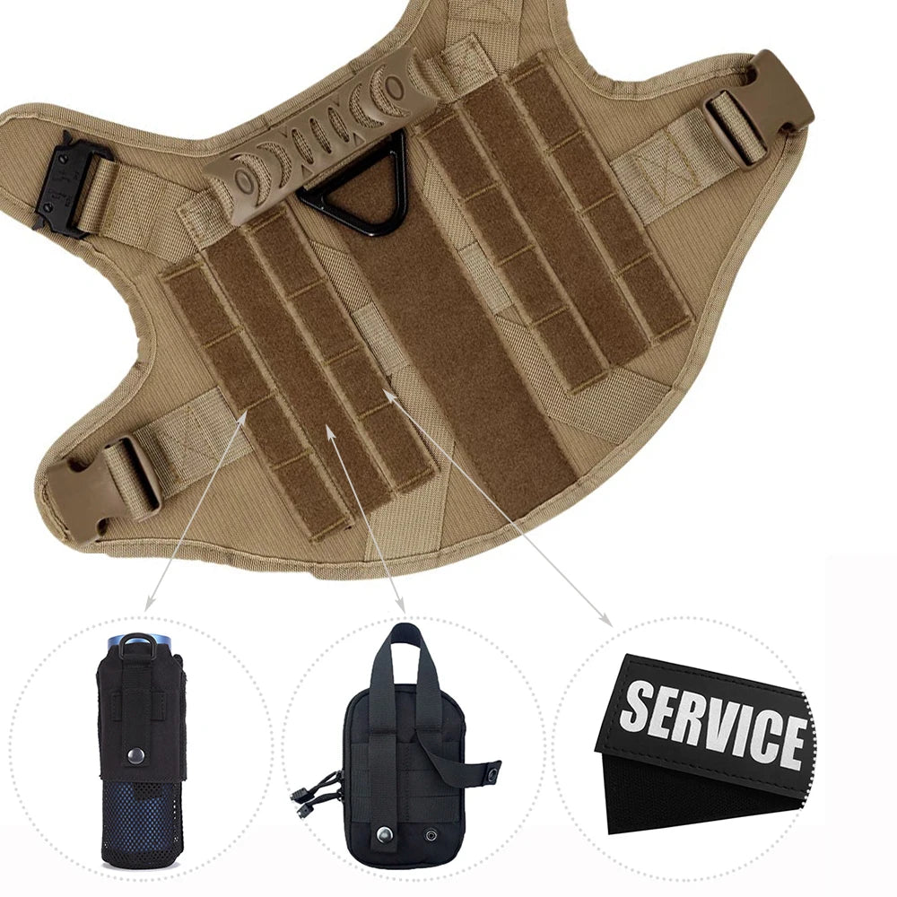 Large Dog Harness And Leash Set Pet German Shepherd Malinois  