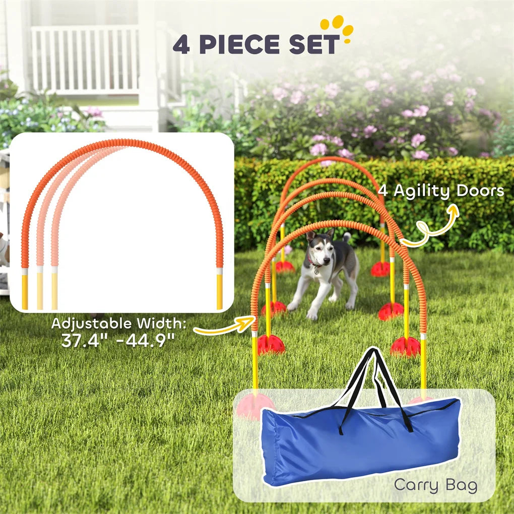 Dog Agility Training Equipment Set for Fun and Exercise