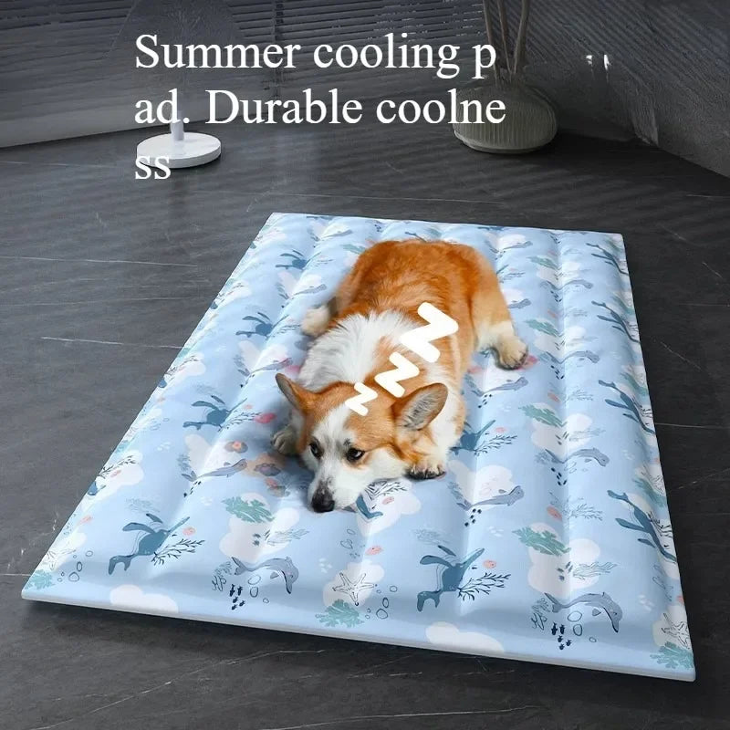 Pet Ice Mat Mat Mat Dog Summer Cushion Cat Ice Bed Sleeping Mat Floor Mat Cooling Supplies Summer Ice Nest