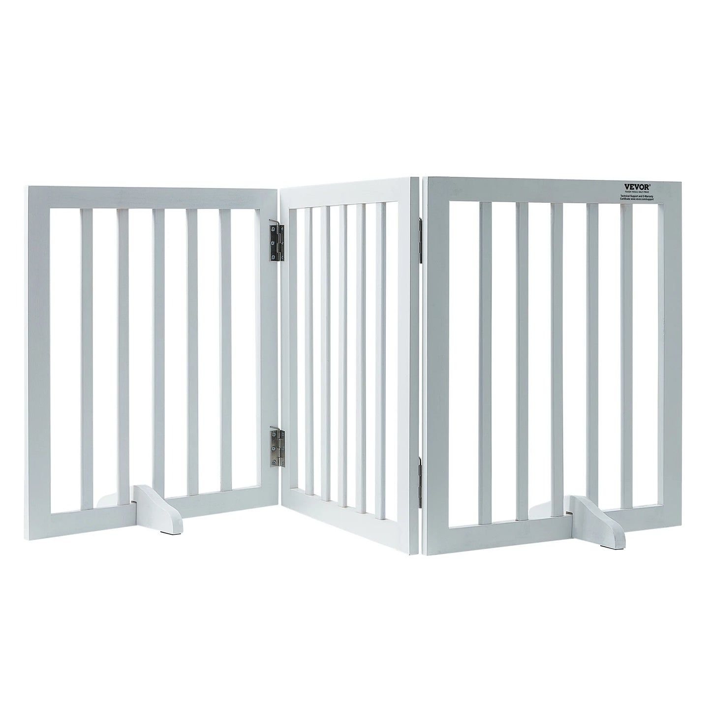 SucceBuy Free Standing Dog Gate Freestanding Pet Gate