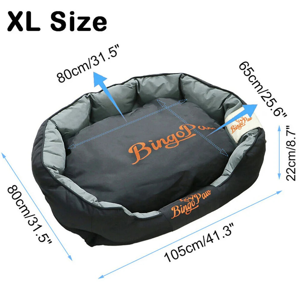 Waterproof Orthopedic Dog Bed With Removable Cover And Washable Pad