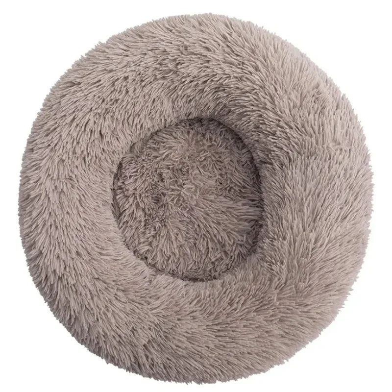Luxurious Round Pet Bed For Dogs And Cats Plush Comfort