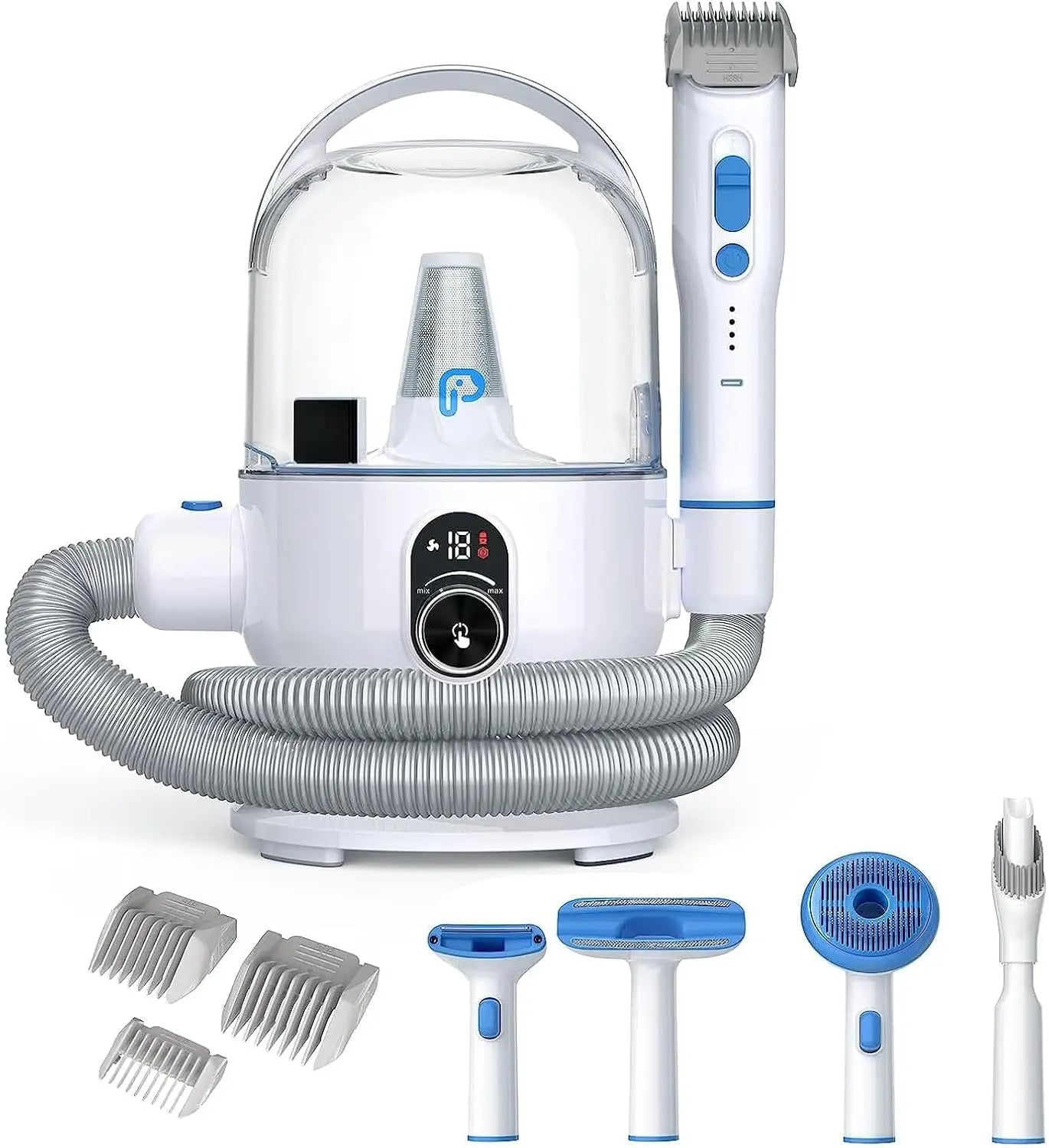 Pet Grooming Vacuum Kit for Effortless Shedding and Cleanup
