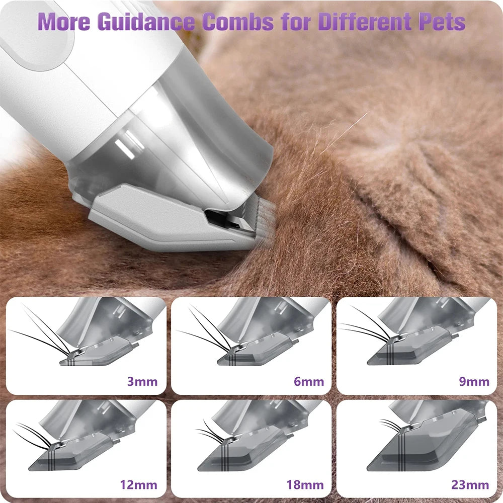 Homeika Pet Grooming Vacuum Kit with Nail Grinder and Brush