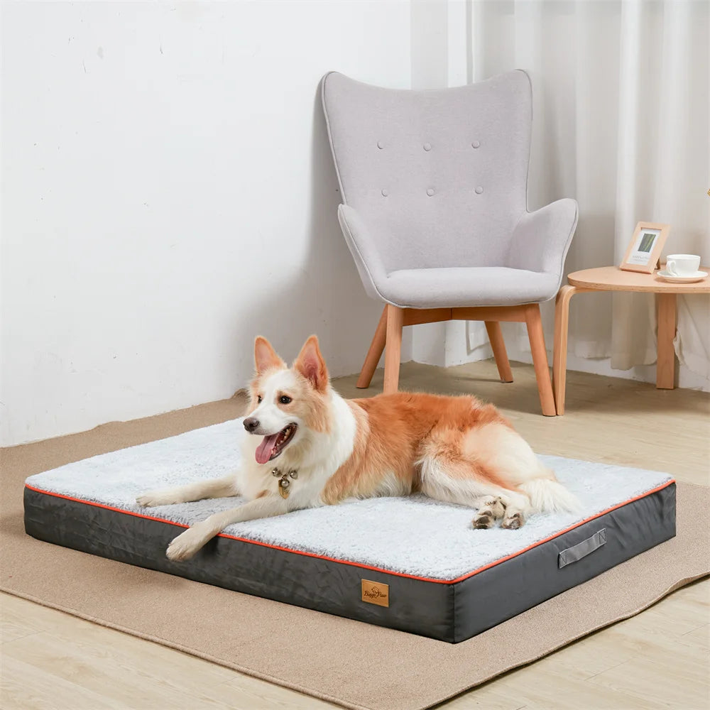 Premium Orthopedic Memory Foam Dog Bed Waterproof Washable
