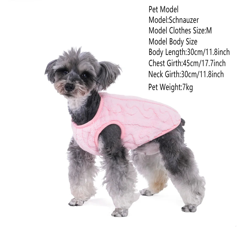 Luxurious Fleece Pet Dog Jacket For Cats And Dogs Warm