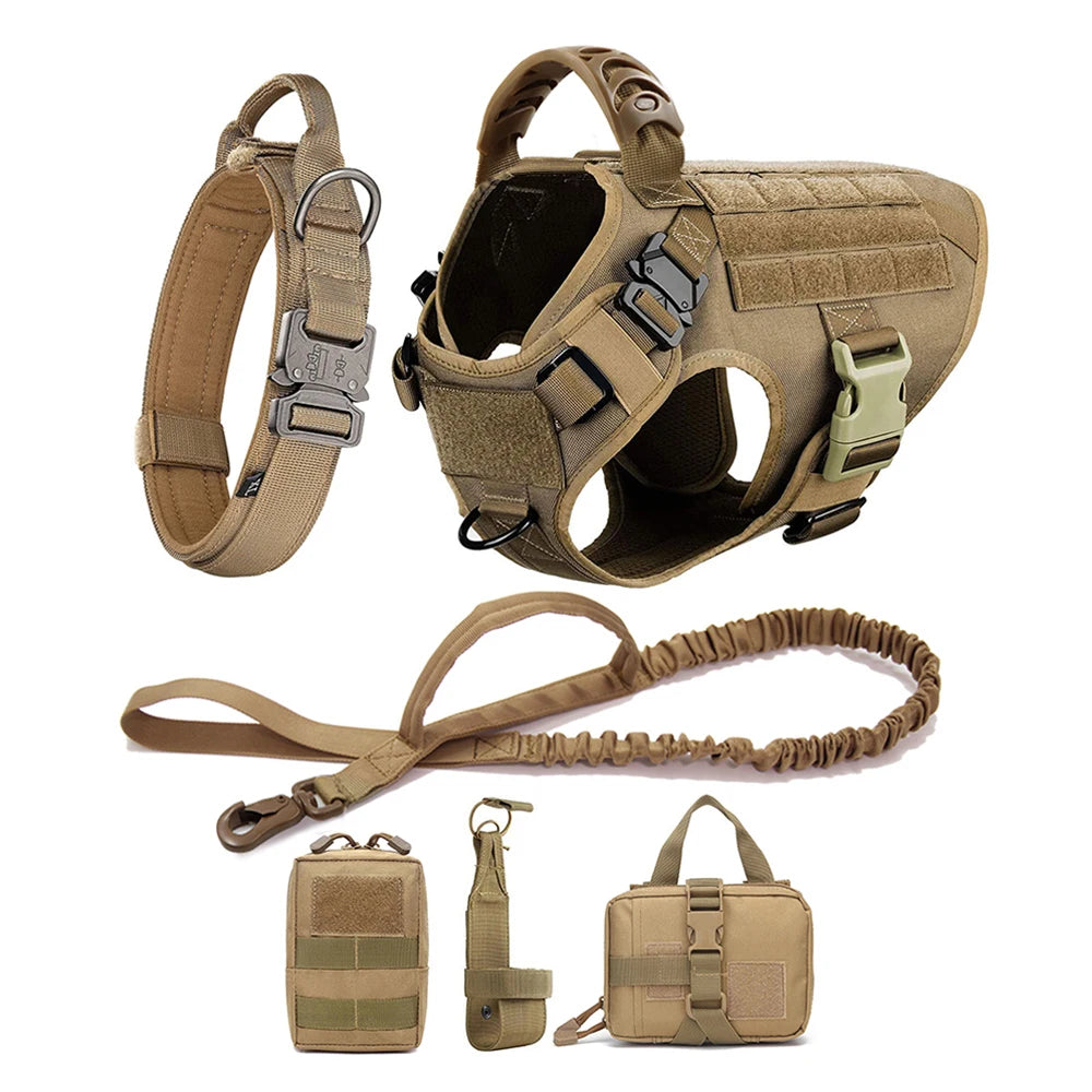 Large Dog Harness And Leash Set Pet German Shepherd Malinois  