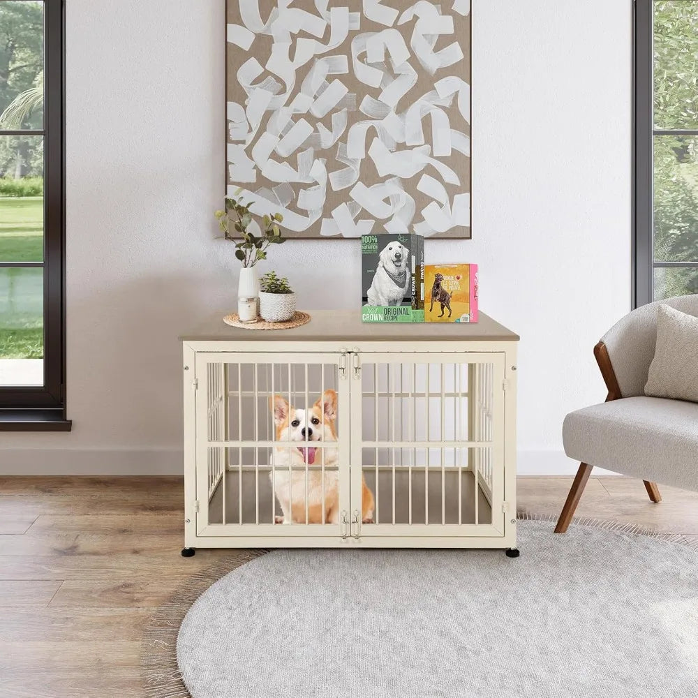 Sturdy Dog Crate Furniture Side Table For Small Breeds