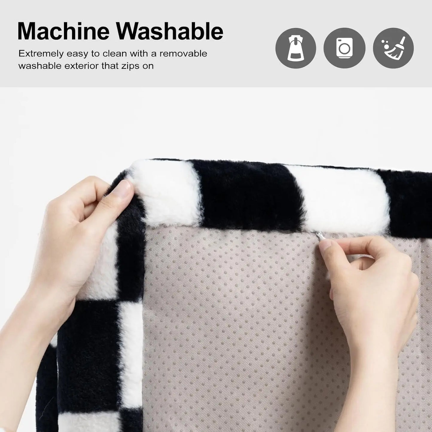 Mewoofun Pet Couch Bed Washable Cat And Small Dog Bed