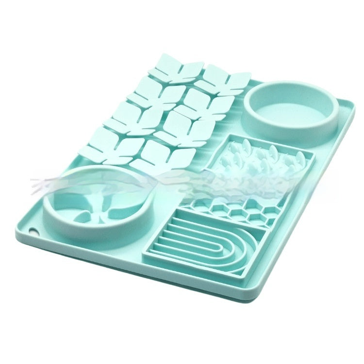 Pet Silicone Licking Mat With Suction Cup For Slow Feeding