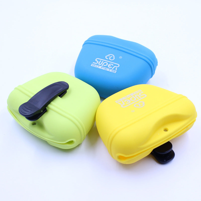 Silicone Dog Training Bag For Outdoor Treat Storage