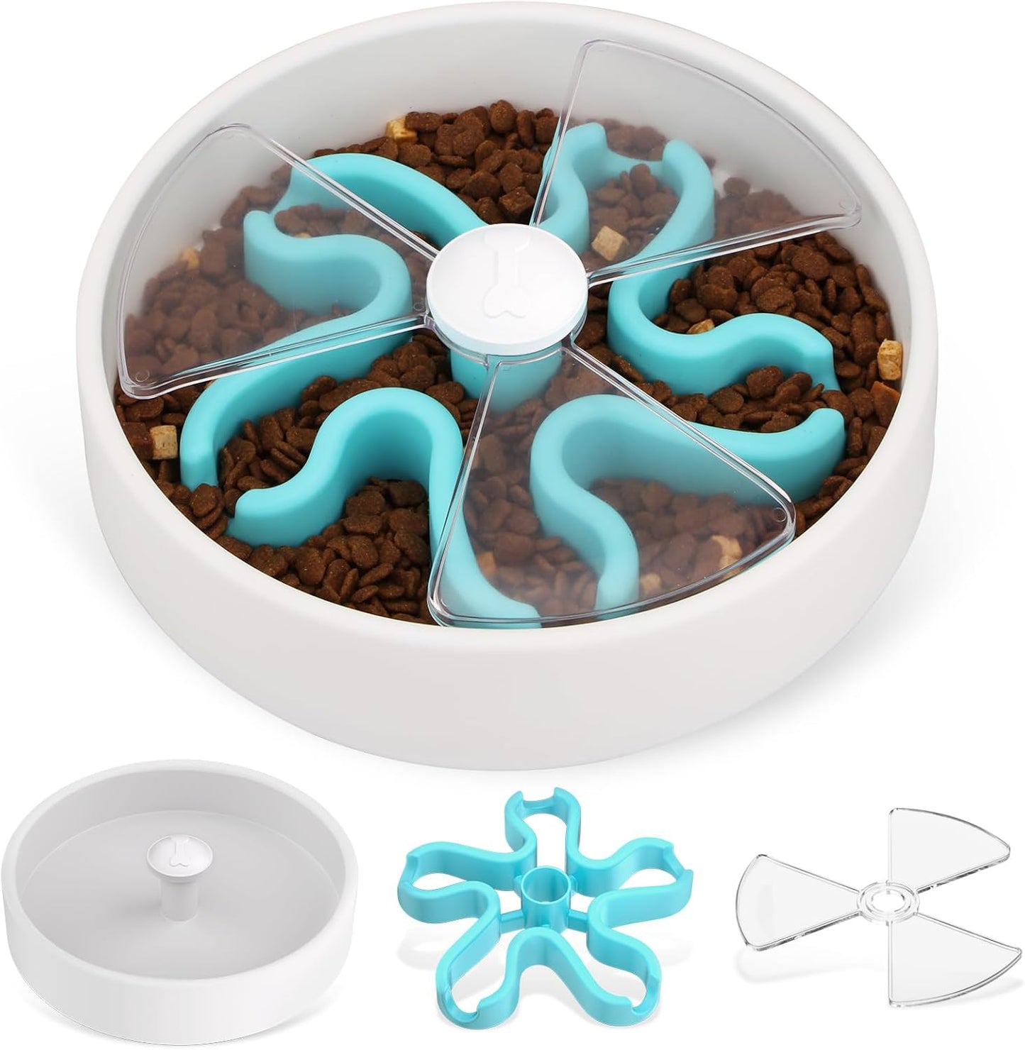 Interactive Maze Slow Feeder Dog Bowl For Dry Wet Food