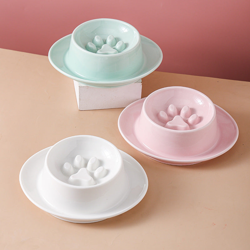 Anti Choke Slow Feeder Pet Bowl For Cats And Canines