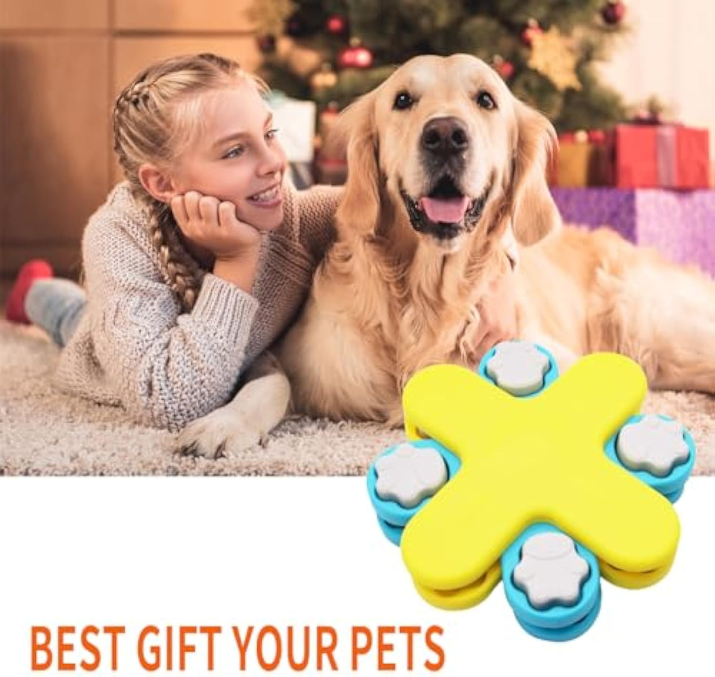 Dog Puzzle Feeder Toy For Mental Stimulation And Slow Feeding