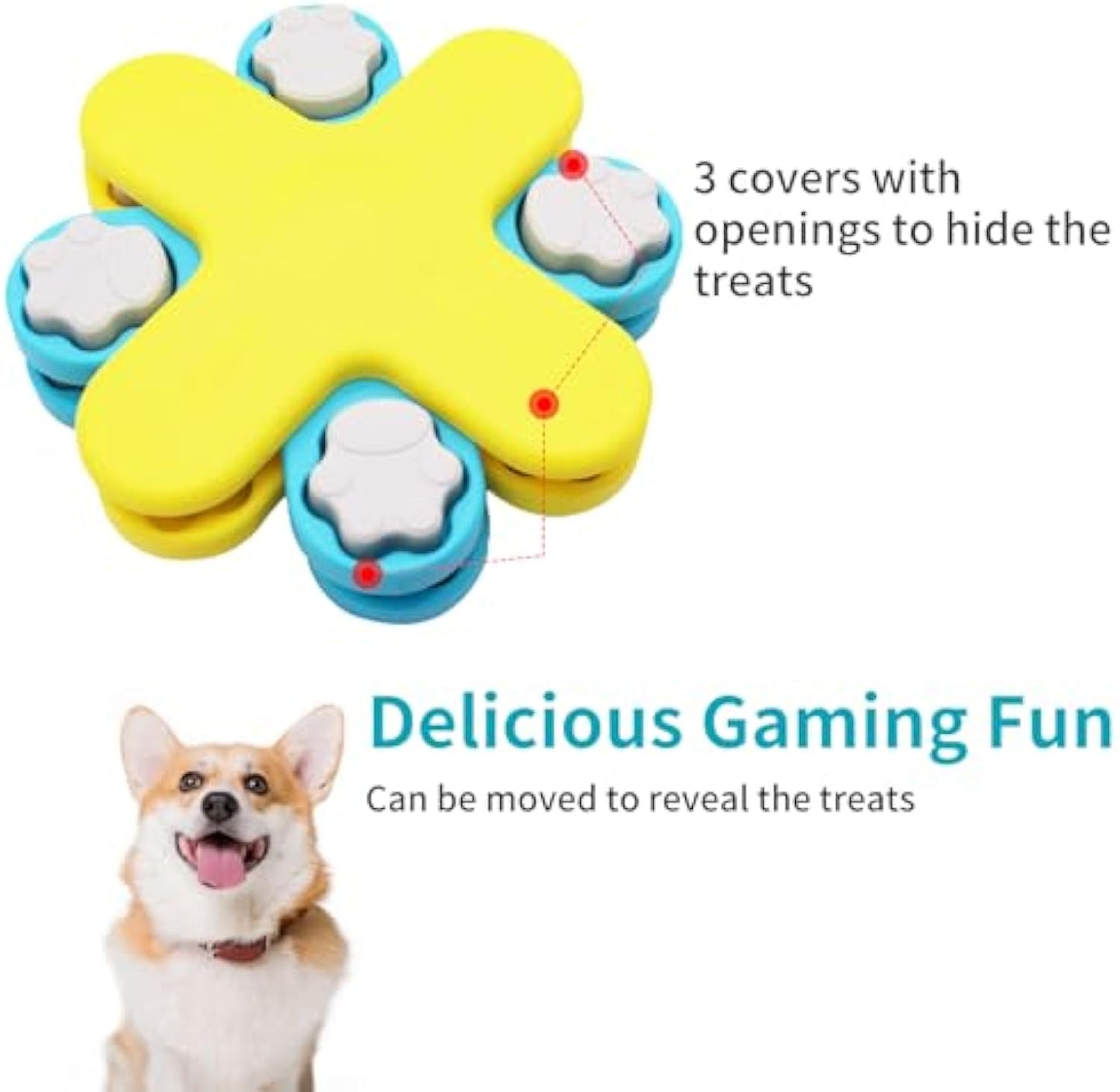 Dog Puzzle Feeder Toy For Mental Stimulation And Slow Feeding