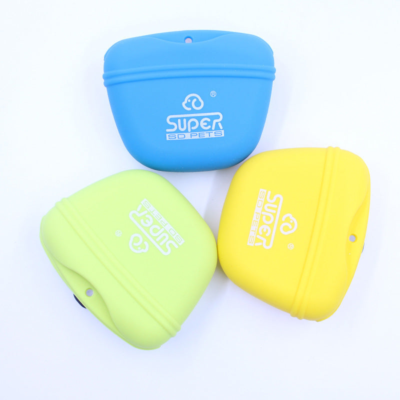 Silicone Dog Training Bag For Outdoor Treat Storage
