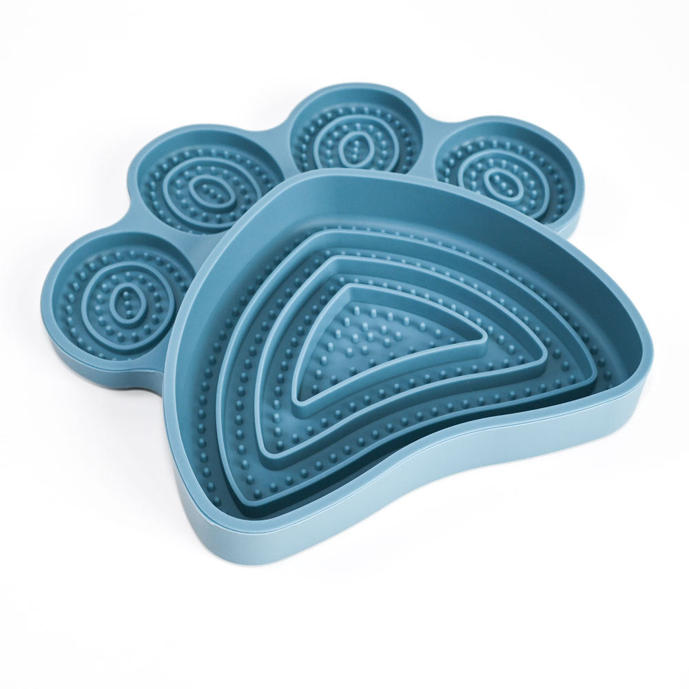 Dog Silicone Licking Pad With Suction Cup Slow Feeder Bowl