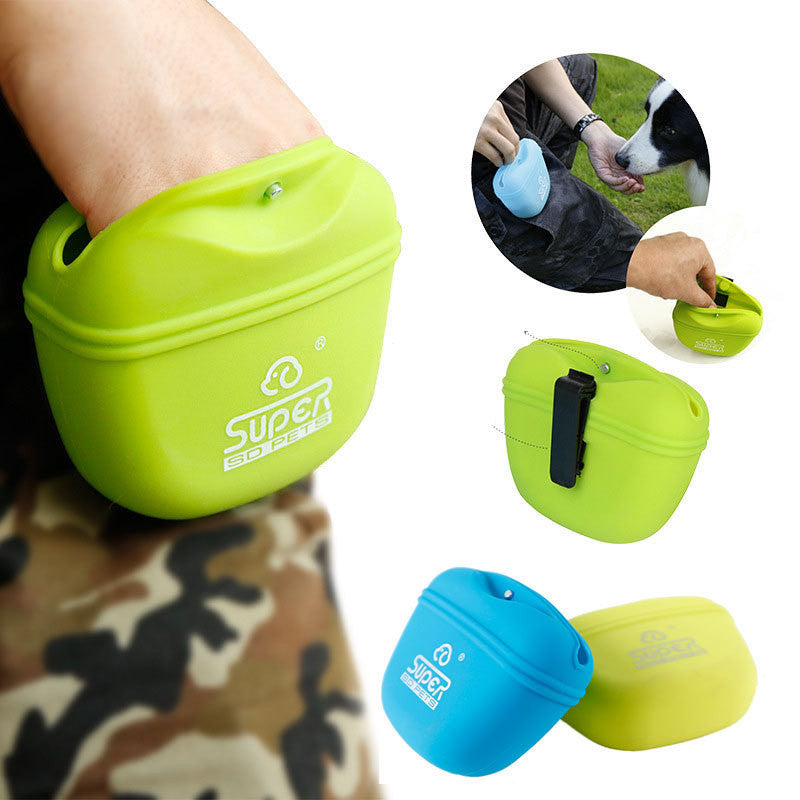 Silicone Dog Training Bag For Outdoor Treat Storage